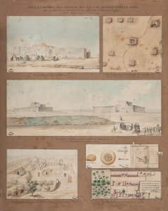 Six Views and Drawings of Lake Natron in Libya, made during the reconnaissance mission of the Egyptian Army led by General Andreossy, 1799 by Pierre Joseph Redouté