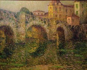 The Bridge at Clisson at Twilight by Henri Le Sidaner