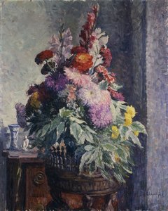 Interior with Bouquet of Flowers