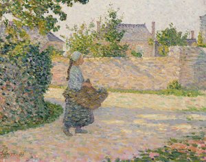 Peasant Girl Returning to the Village, 1893 by Henri Lebasque