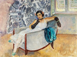 Woman with Black Gloves