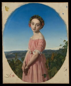 Faustine Léo (1832-1865) by Henri Lehmann