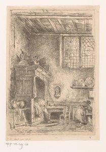Flemish Interior with Bedstead