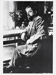 Portrait of French composer and pianist Claude Debussy by Henri Manuel