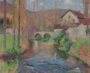 Labastide du Vert Bridge Viewed from Downstream
