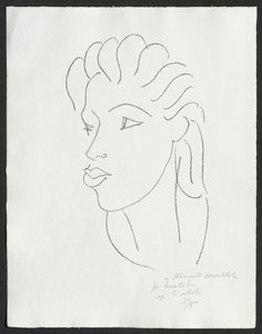 Chinese Woman with Streaked Hair by Henri Matisse