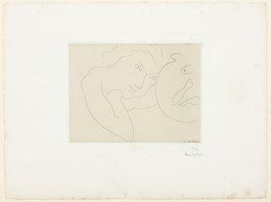 Cocked Head and Fish Bowl by Henri Matisse