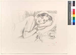 Sleeping Figure with Slippers by Henri Matisse