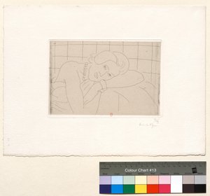 Figure, Head Resting on the Left Arm by Henri Matisse
