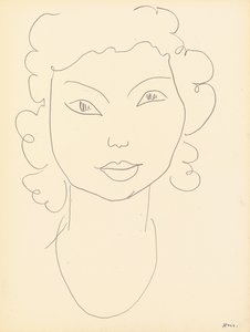Head, Curly Hair by Henri Matisse