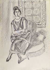 Henriette and Moucharabieh Window by Henri Matisse