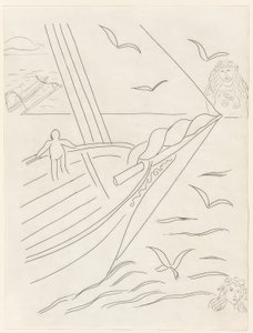 The Azure, plate nine from Poesies de Mallarmé by Henri Matisse