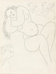 The Bell Ringer, plate eight from Poesies de Mallarmé by Henri Matisse