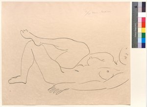 Reclining Nude with Incomplete Face: Study of Legs by Henri Matisse