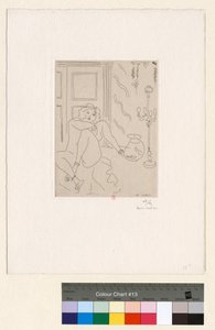 Nude in an Interior with Venetian Lamp and Goldfish