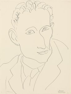 Portrait of Louis Aragon by Henri Matisse