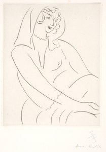Seated Woman with Veil by Henri Matisse