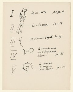 Table of Images 1. From “Jazz”. P. 149 by Henri Matisse