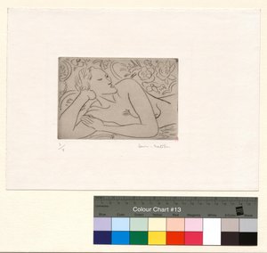 Torso, Floral Background by Henri Matisse