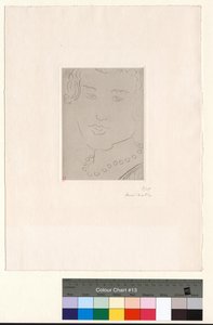 Face with Pearl Necklace by Henri Matisse