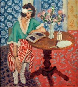Woman Reading at a Table by Henri Matisse