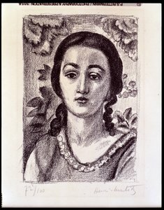 Young Girl with Brown Curls by Henri Matisse