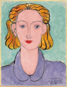 Young Woman in a Blue Blouse (Portrait of L.N. Delektorskaya)