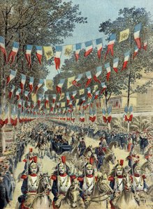 Arrival in Nice of Tsarevich Georges Alexandrovitch Romanov in 1896