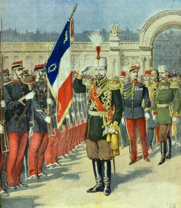 Ferdinand I of Bulgaria Received at the Elysee Palace, Paris 1896