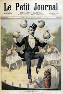 Georges Clemenceau juggling with the Pounds Sterling - in 