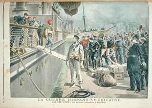 The First Prisoners at Key West during the Spanish American War, from Le Petit Journal, 8th May 1898