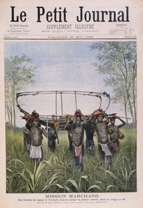 The Marchand Mission travelling from the Congo to the Nile, from Le Petit Journal, 28th May 1899 by Henri Meyer