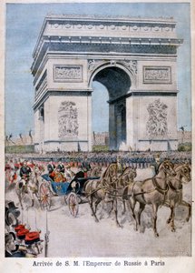 Tsar Nicholas II arrives in Paris