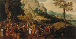 Landscape with Saint John the Baptist Preaching by Henri Patinier de