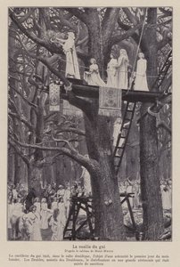 Druids Cutting the Mistletoe on the Sixth Day of the Moon by Henri Paul (after) Motte