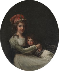 Portrait of a Mother and Daughter by Henri Pierre Danloux