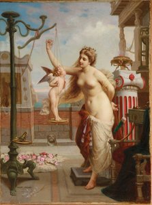 Weighing Cupid by Henri Pierre Picou