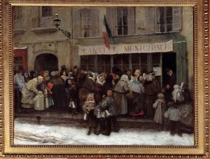Municipal Canteen During the Paris Siege in 1870