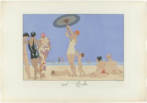 At the Lido (series title: Le Bonheur du Jour ou Les Graces à la Mode) by Henri Reidel