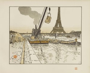 From the Passy Quay [The Thirty-Six Views of the Eiffel Tower] by Henri Rivière