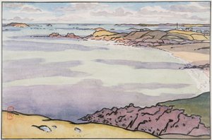 The Pointe du Décollé Seen from the Garde Guérin by Henri Rivière