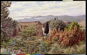 Landscape. Drawing by Henri Riviere by Henri Rivière
