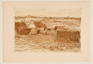 [The Hamlet on the Île de Bréhat] by Henri Rivière