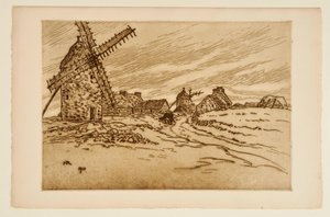 [Mills at La Palue] by Henri Rivière
