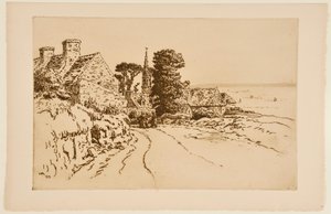 Village by the Sea by Henri Rivière