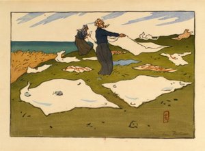 Women Drying Laundry (Saint-Briac)
