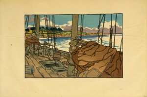 Lobster Fisherman at the Mouth of the Trieux (Loguivy) by Henri Rivière