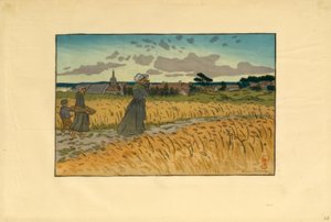 The Village of Perros-Guirec by Henri Rivière