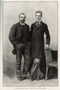 Portraits of explorers Gabriel Bonvalot and Prince Henri d