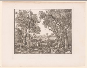 Landscape with a City in the Background by Henri Thomann
